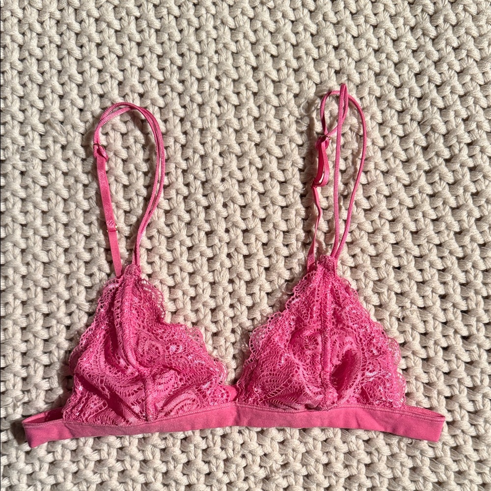 Pink Lace Bralette